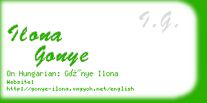 ilona gonye business card